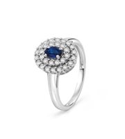 Anello Bliss Donna in Oro bianco Zaffiro 20091477 - 20091477